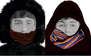 Mit diesen Phantombildern sucht die Polizei den Unbekannten. Die Beschreibungen der Kinder weichen voneinander ab, sollen aber dieselbe Person zeigen. (Quelle: Polizeidirektion Bad Segeberg)