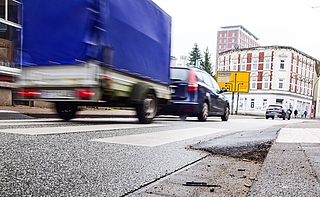 Die Rampen stellen für Rollstuhlfahrer Hindernisse dar. (Foto: Frank)