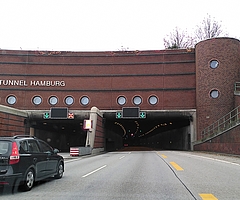 Auch der Elbtunnel ist am Wochenende dicht. (Archiv: Frank)